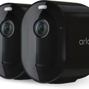 Arlo Pro 4 Spotlight Camera - 2 Pack - Wireless Security, 2K Video & HDR, Color Night Vision, 2 Way Audio, Wire-Free, Direct to WiFi No Hub Needed