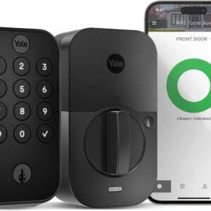 Yale Security Assure Lock 2 Deadbolt, Black Suede Keyed Smart Entry Door Lock with Wi-Fi Connected Keypad for Code Entry and Remote Access