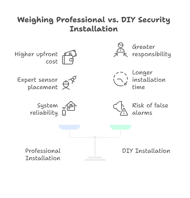 professional vs DIY alarm installation