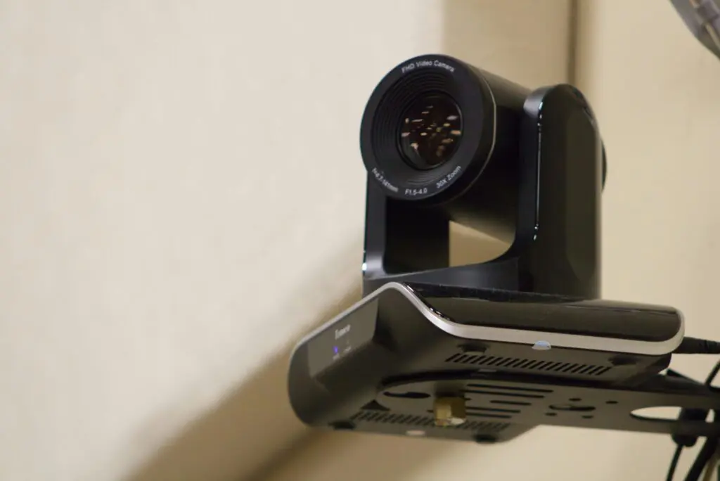 Security camera on house 