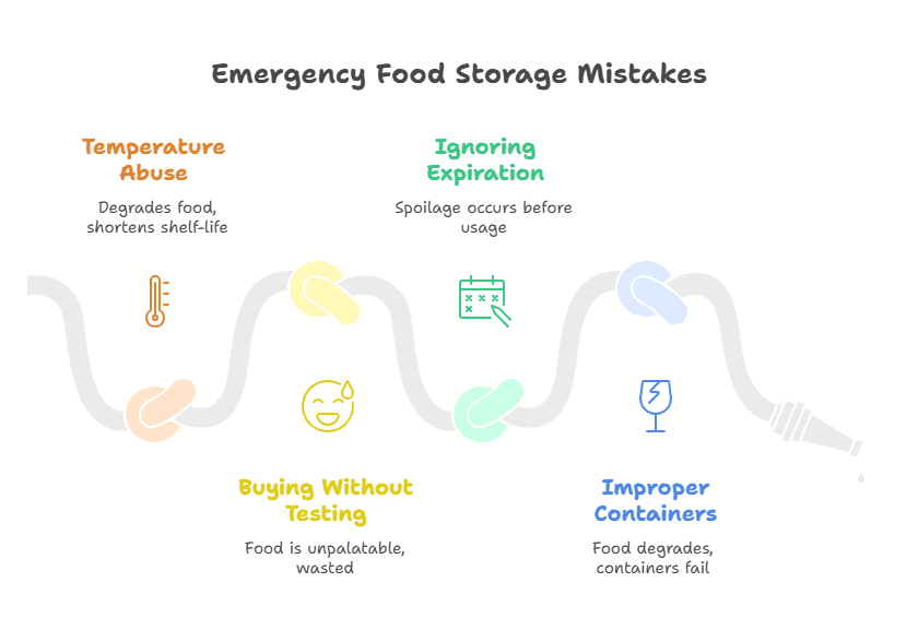 Mistakes to avoid when storing food