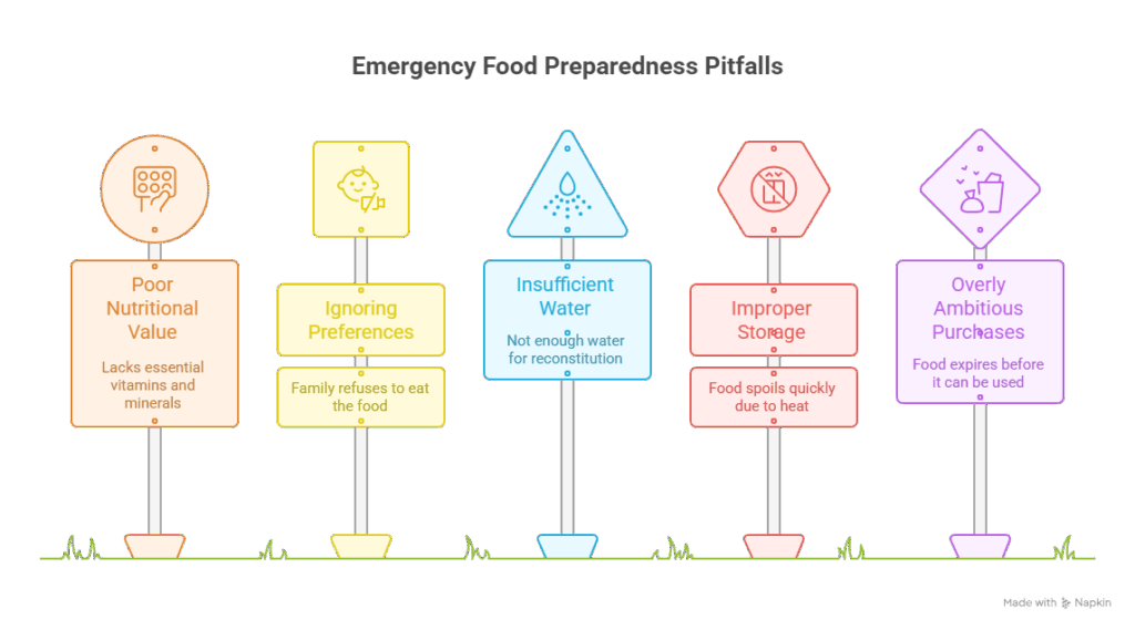 Emergency Food Mistakes
